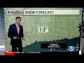 Forecast a first alert for some light snow on tuesday