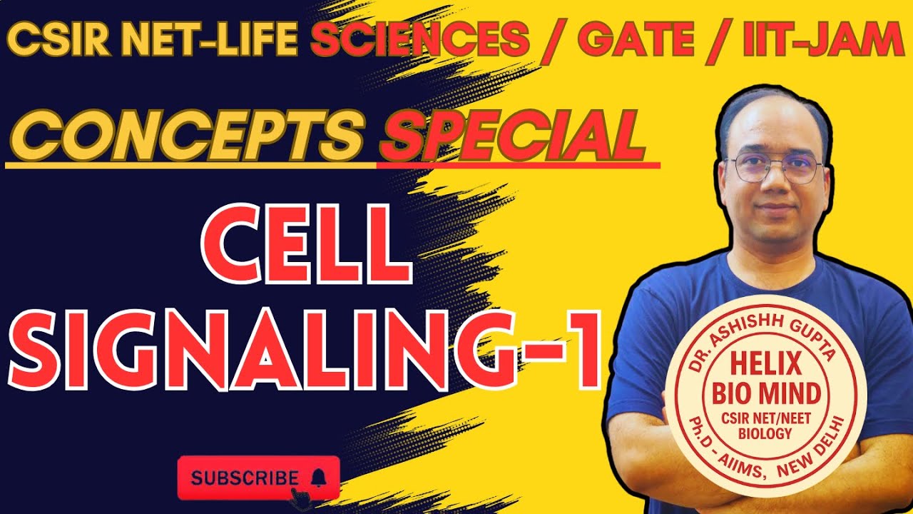 CELL SIGNALING-1 / CSIR-LIFE SCIENCES / GATE-XL / GATE-BT / IIT-JAM / ICMR / DR. ASHISHH GUPTA /