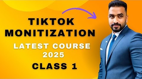 TikTok Monitization Complete Course 2025 || TikTok Monetization Course Asif Malik || ValuedVisualCon