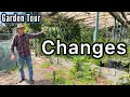 Full garden tour growing vegetables in container gardening raised bed garden  woodchip permaculture