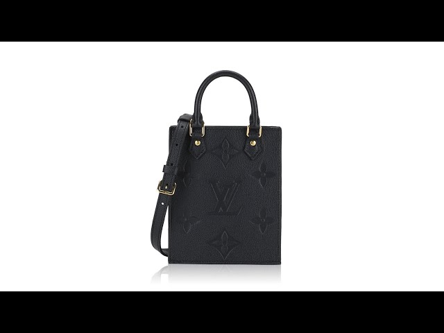 Louis Vuitton Monogram Empreinte Giant Petit Sac Plat Noir 