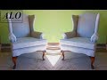 DIY-HOW TO REUPHOLSTER A WING BACK CHAIR - ALO Upholstery