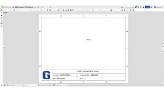 Custom Title Block in Onshape for DDD