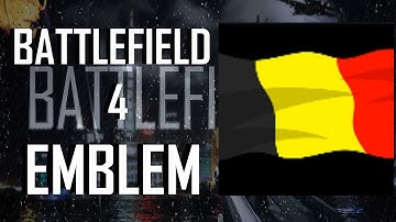 Battlefield 4 / BF4 Belgium Flag Emblem Tutorial