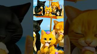 Медуза ужалила Котёнка Руми #catstory #тим #чёрныйкотёнок #историякошки #story