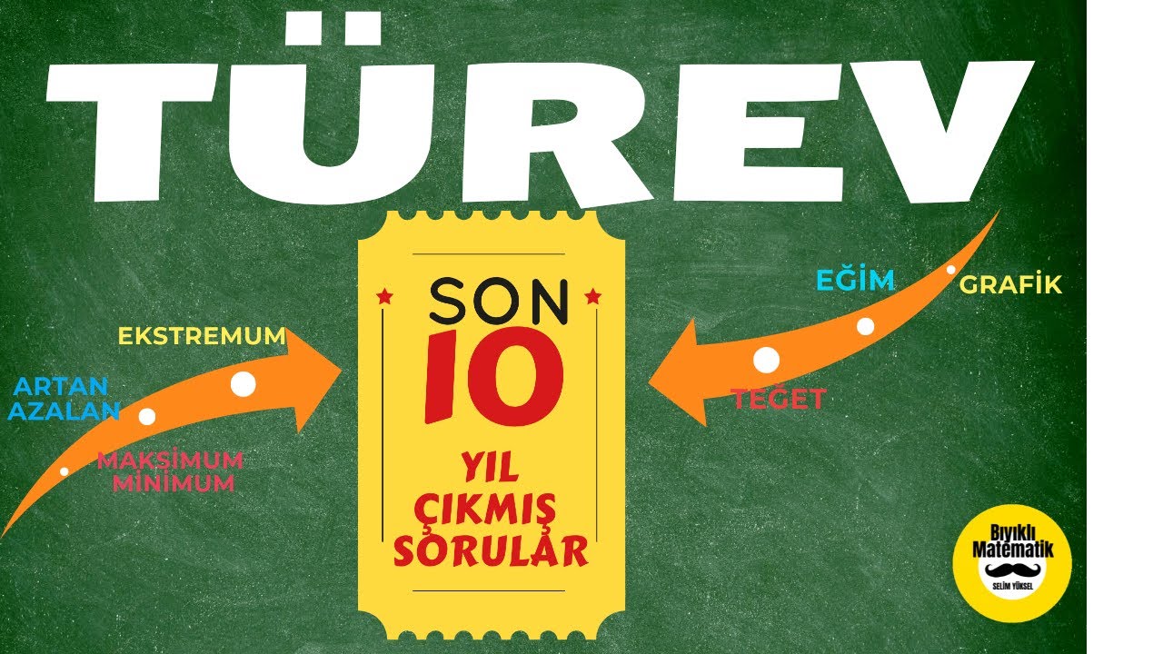 TÜREV ÇIKMIŞ SORULAR ÇÖZÜMLERİ AYT SON 10 YIL