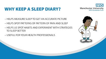 Keeping a sleep diary