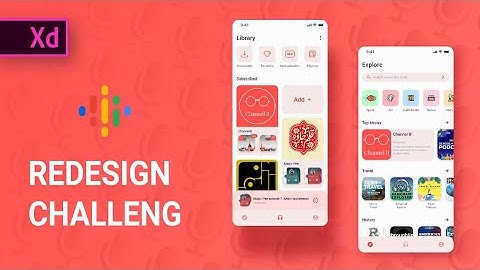 I Redesigned Google Podcast App! | UI/UX Design In Adobe Xd | SpeedArt Tutorial