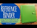 Reference Planner Binder | Long Term Collections | Rings Planner