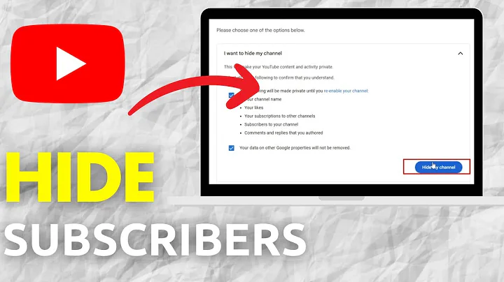 How To Hide Subscriber In YouTube Channel