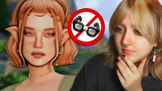 Can I make a sim WITHOUT GLASSES? | Sims 4 Create A Sim