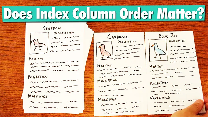 Does The Order Of Index Columns Matter?