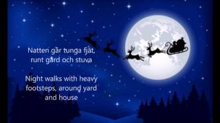 Natten går tunga fjät (Sankta Lucia) - ENGLISH TRANSLATION chords