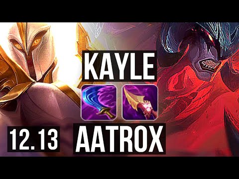 KAYLE vs AATROX (TOP) | 6/0/1, 2.0M mastery, 700+ games, Dominating | KR Master | 12.13
