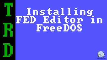 Installing FED Text Editor in FreeDOS