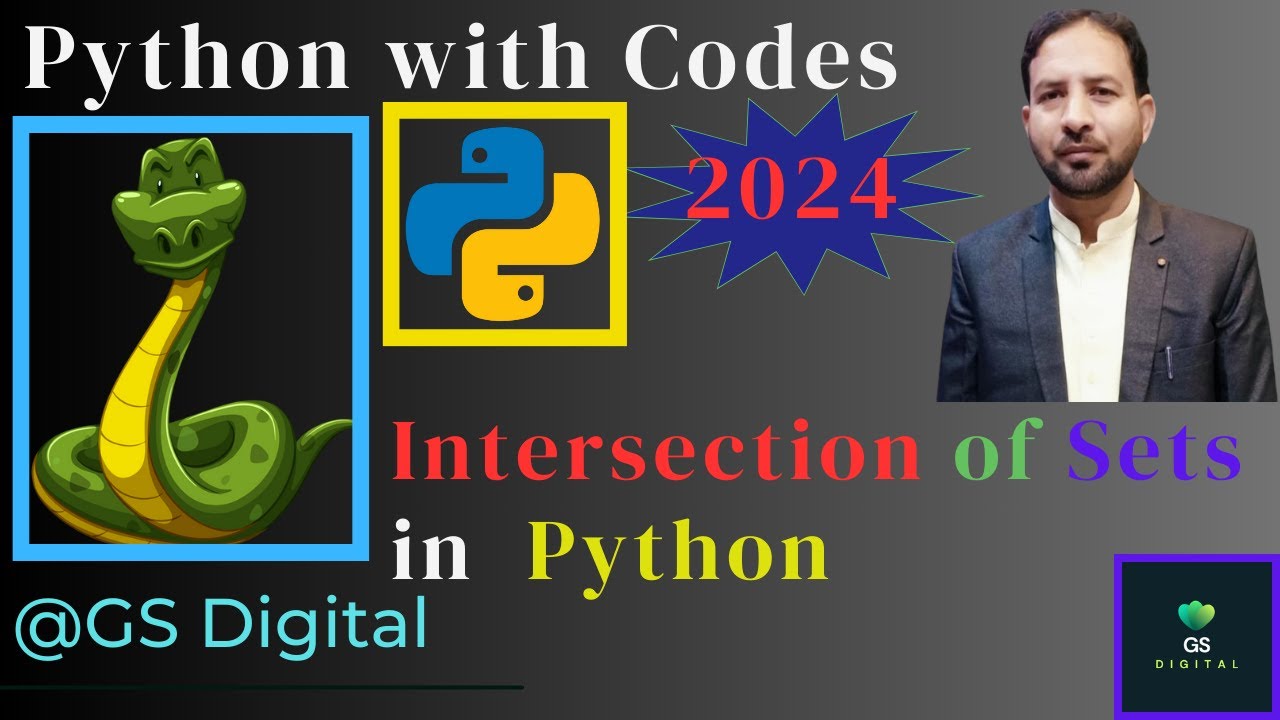 Intersection of set in Python | Python with Codes 2024 - YouTube