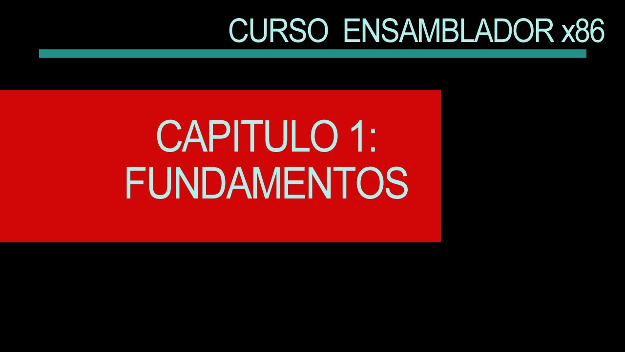 Curso ensamblador x86 -Introduccion -