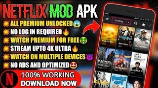 NETFLIX MOD APK 2020 (Premium) 100% Working||How To Download Netflix Mod Apk No Root||AlviBoyStudio