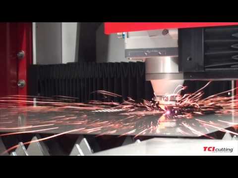 HSG  1kw cnc fiber laser cutting process ...with flycut