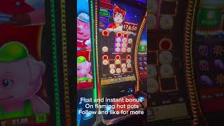 First time landing a bonus on flaming hot pots #fyp #bonus #slots #subscribe #giveaway #casino