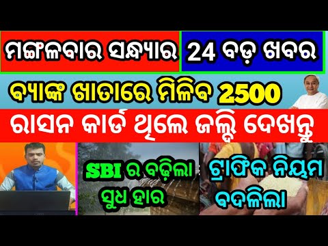 kalia yojana money transfer july 2022 /pm kisan yojana 12th installment/today evening news odisha