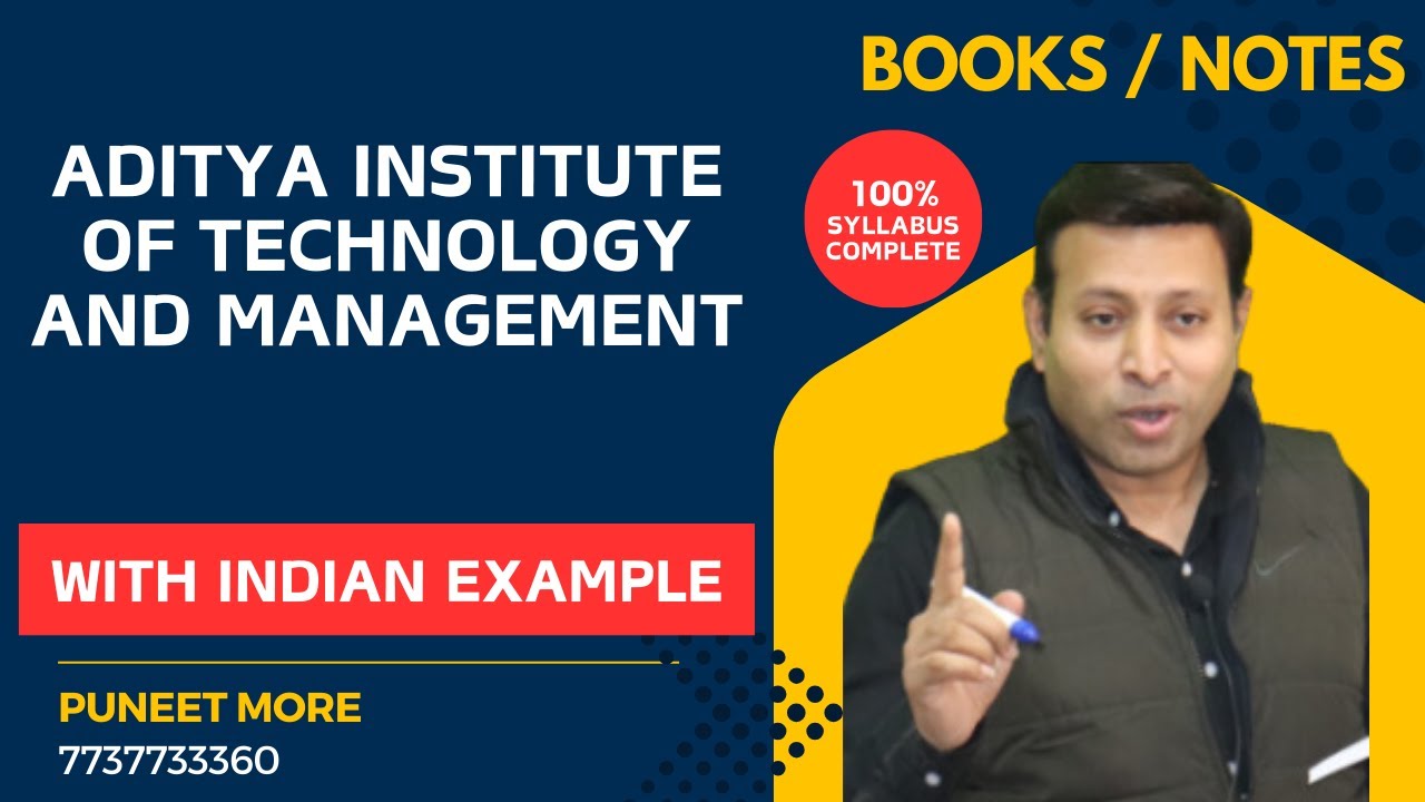 MBA BOOKS/NOTES AITM|Aditya Institute of Technology and Management|EASY ...