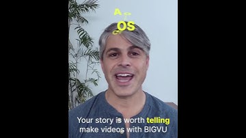 With the BIGVU Teleprompter - Say it concisely