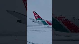 Kenya Airways: The Pride Of Africa During A Snow Storm