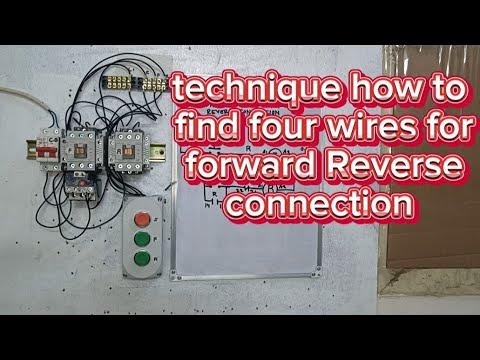 technique on how to find four wires for Forward Reverse connection ...
