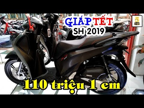 Giá xe Honda SH 125 & 150 2019 dịp GIÁP TẾT ▶️ SH 150 ABS màu đen nhám mới 🔴 TOP 5 ĐAM MÊ