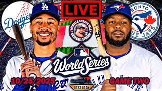 Los Angeles Dodgers vs Toronto Blue Jays ⚾ World Series Game 2🟢 MLB Play By Play LIVE STREAM in 3D.