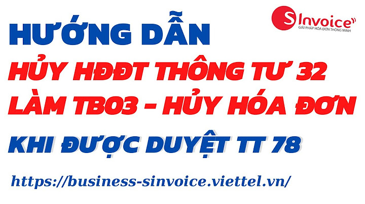 Thông báo hủy hóa đơn không sử dụng năm 2024