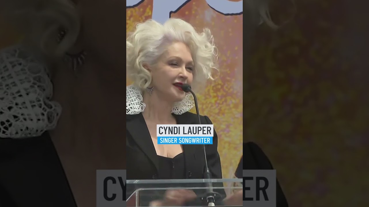 Cyndi Lauper has fun placing handprints, footprints outside TCL ...