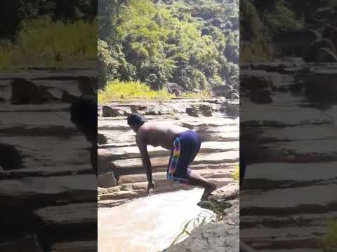 Flip Jump into Amiakhum Waterfall #bangladesh #bandarban #amiakhum #jump #flip #waterfall #shorts