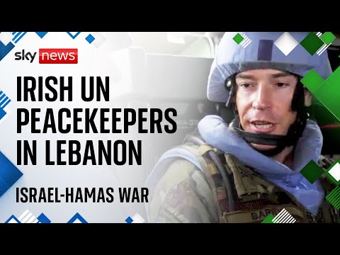 Sky news joins irish un peacekeepers in lebanon | israel - hamas war