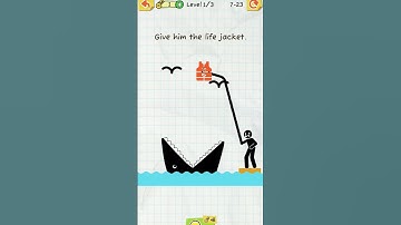 Give Him The Life Jacket - Draw 2 Save Daily Challenge Day 23 Level 1