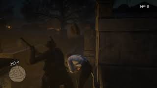 Red Dead Redemption 2 search the cemetery for grave robber chase down grave robbers