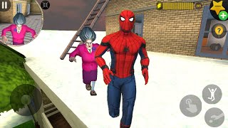 Scary Teacher 3D | Playing as Spiderman in Miss T House New Chapter Android Gameplay