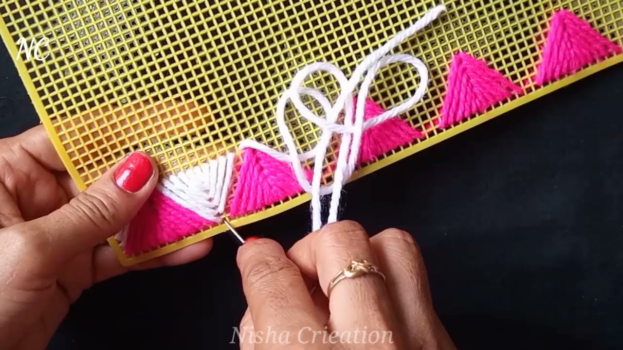 BEAUTIFUL AND LATEST PLASTIC CANVAS PURSE 👛 DESIGN IDEA STEP BY STEP