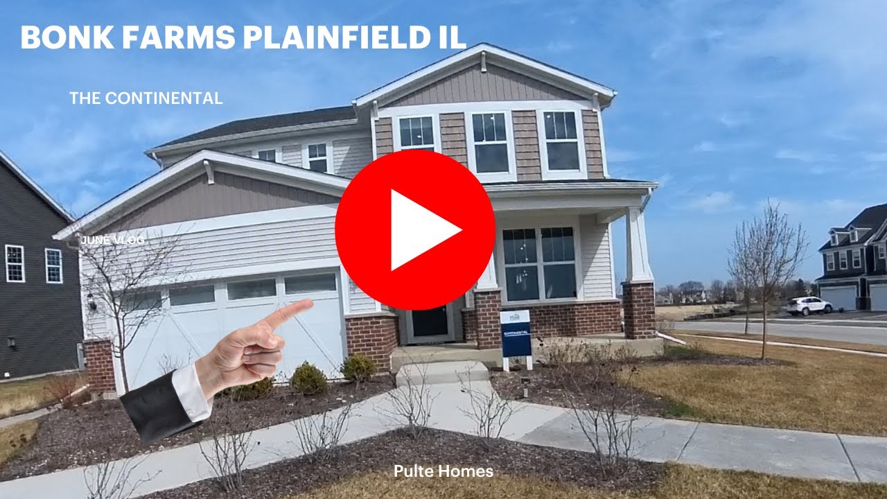 Touring New Construction at Bonk Farm Plainfield IL by Pulte Homes