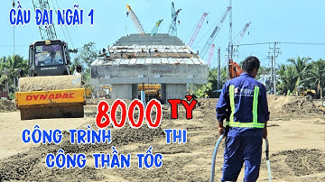 Cầu Đại Ngãi 1 Triển Khai Lắp Ráp Sắt Mặt Cầu Và Phần Dốc Cầu Phía Vĩnh Long