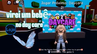 A Manu voltou a ser pequena ROBLOX daycare story 2.