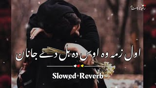 Awal Zama Wo Aos Da Bal Dy Janan [ Slowed+Reverb ] Pashto New Song | Raja Typist Official