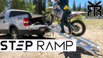 Motorcycle Loading Game Changer - Step Ramp Length Comparison (5-step & 6-step) Designed in Idaho!