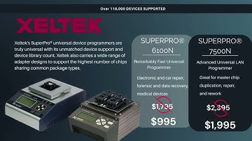 Xeltek SuperPro and SuperBOT Most Popular Universal IC and Automated Programmers