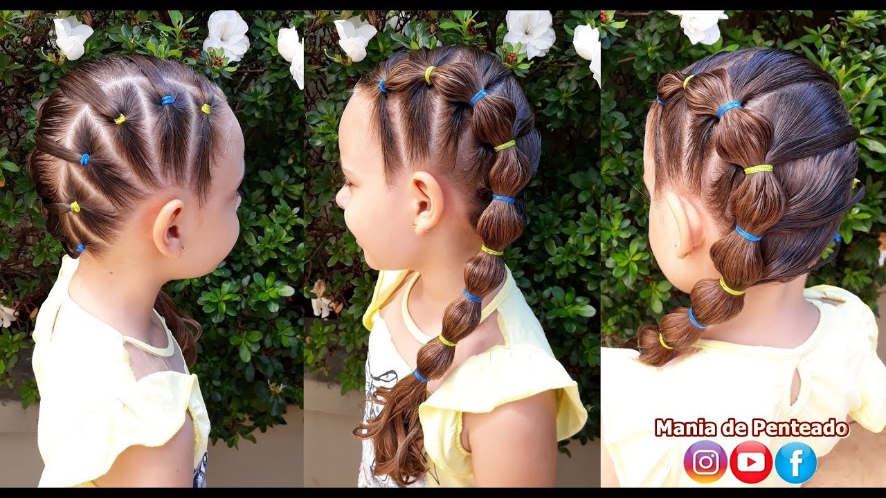 Penteado Infantil Lateral com Ligas - Mania de Penteado