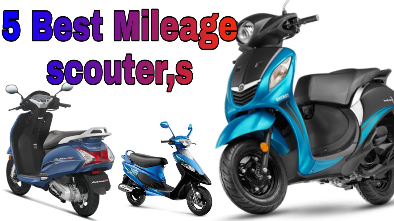 Best 5 Mileage Scooters in India with BS6 Engine by TECH MECH, भारत की