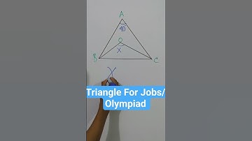 Can You Solve This Triangle Problem? | Jobs | SSC | Olympiad Math #shorts