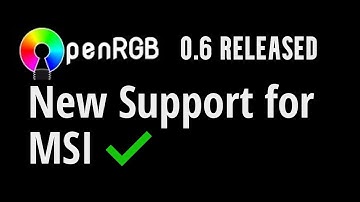 OpenRGB 0.6 Released Improvements Including More MSI Support