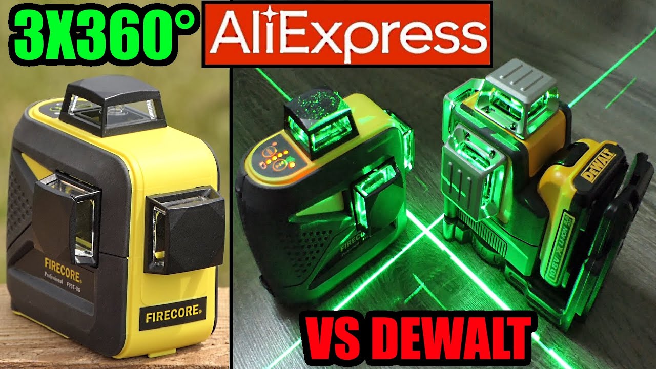 ALIEXPRESS Niveau laser 360° FIRECORE F93TXG +DEWALT